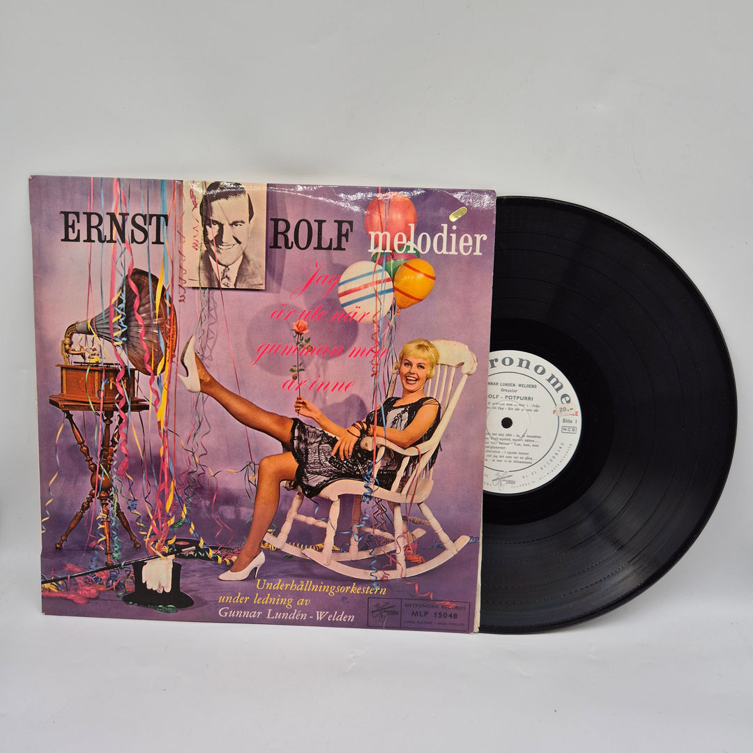 Klassisk vinyl LP Ernst Rolf Metronome Retro