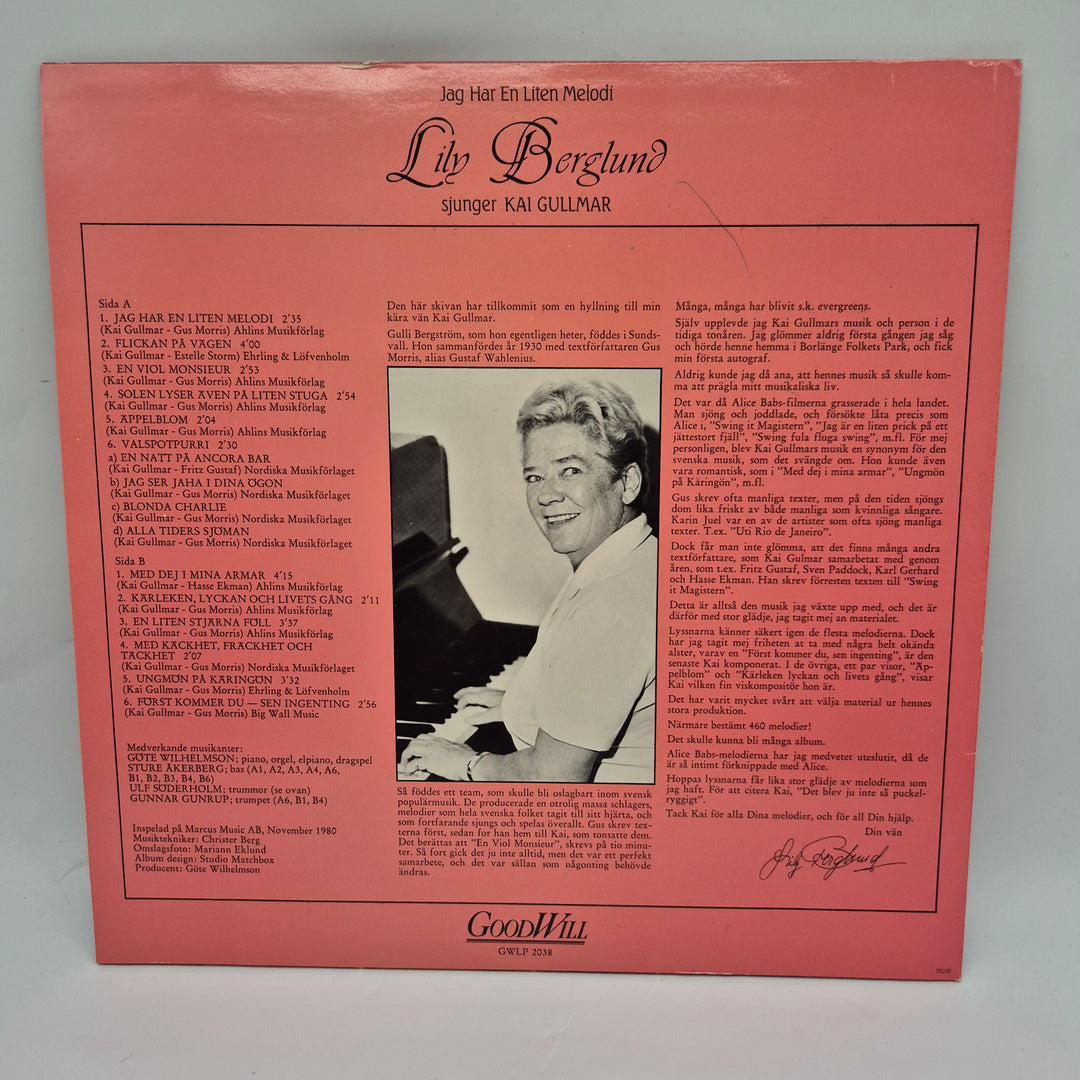 Retro vinylskiva Lil Babs Kai Gullmar