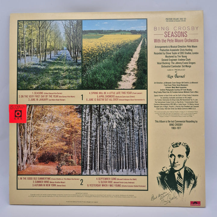 Bing Crosby Seasons Retro Vinylalbum