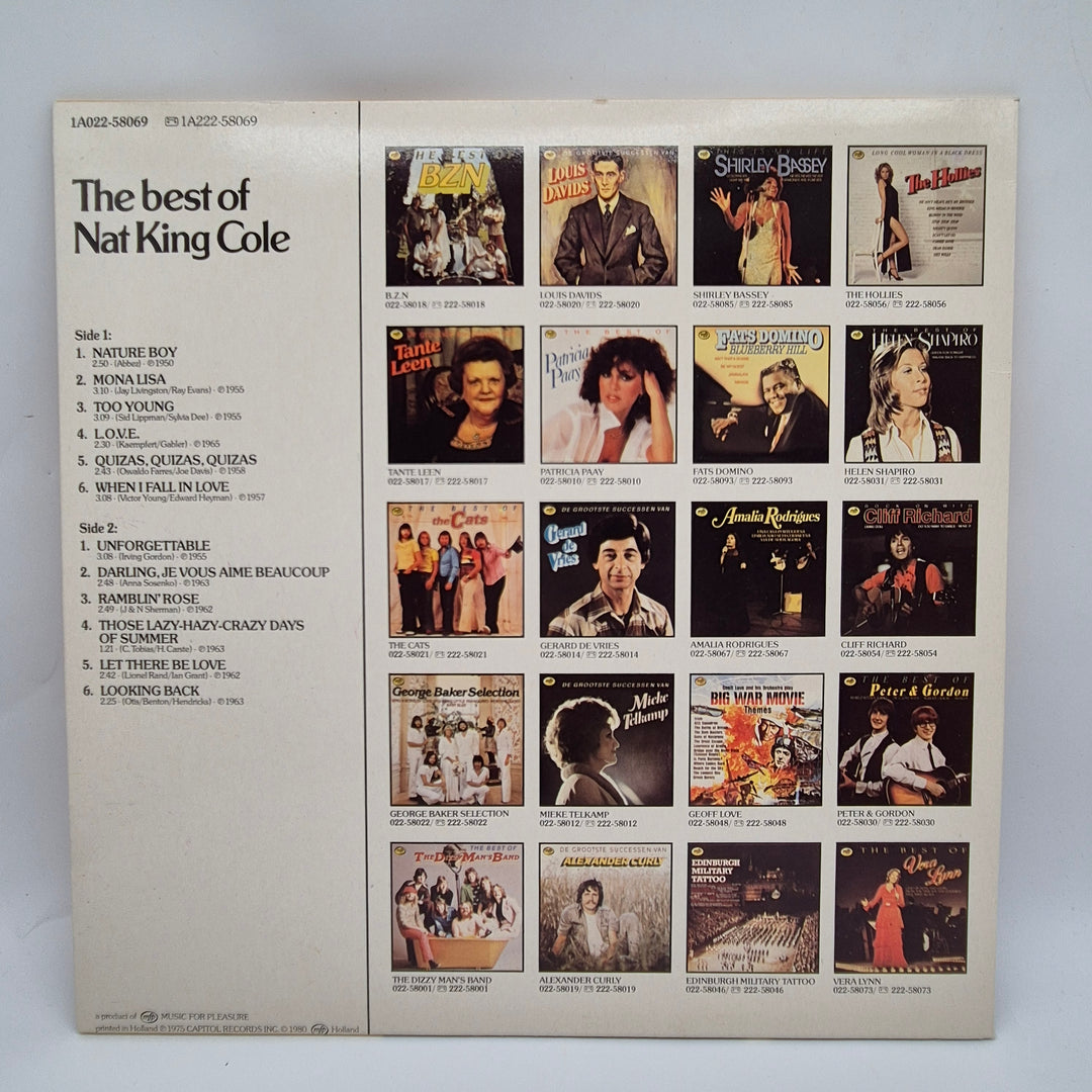 The Best of Nat King Cole vinyl retro