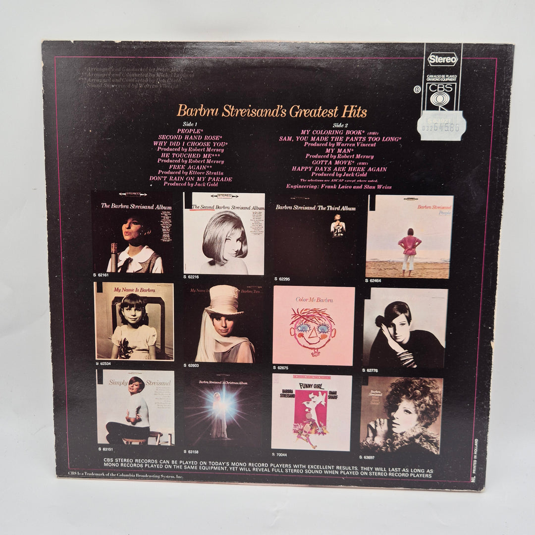 Barbra Streisand Retro Vinylklassiker CBS Records