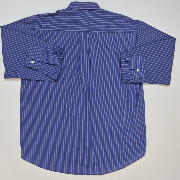 Klassisk randig Lacoste herrskjorta i bomull