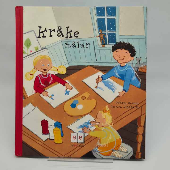 Kråke målar inspirerande barnbok i gott skick