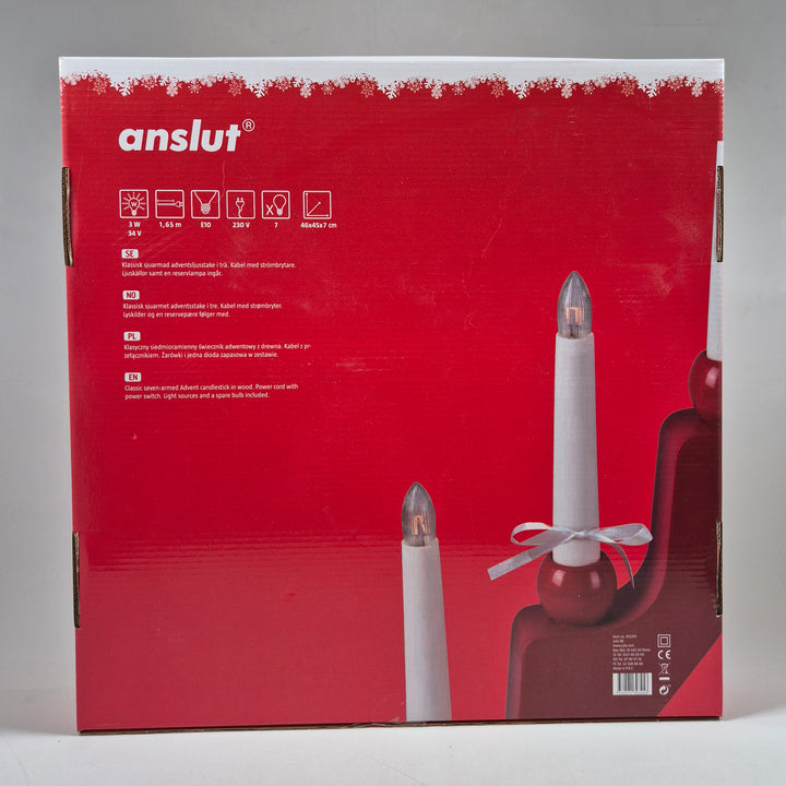 Elegant adventsljusstake från Anslut i trä