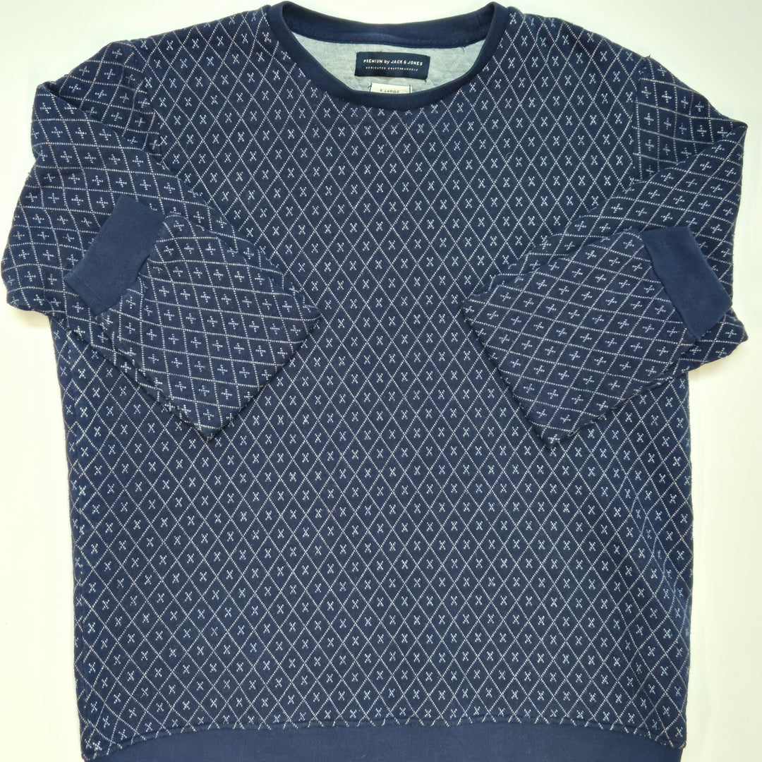 Jack & Jones klassisk herrtröja rutmönster XL