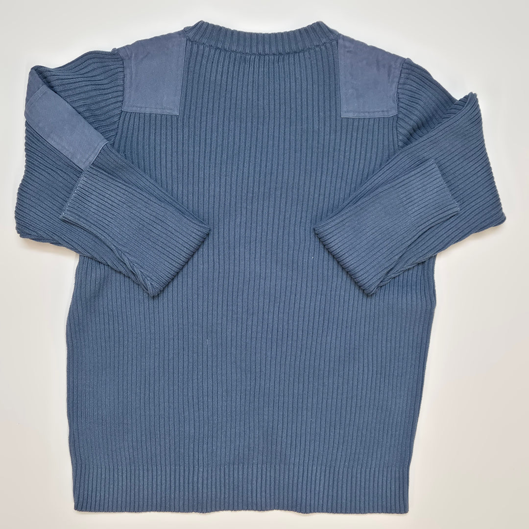 Stickad Herrtröja med Mockadetaljer Dr. Denim