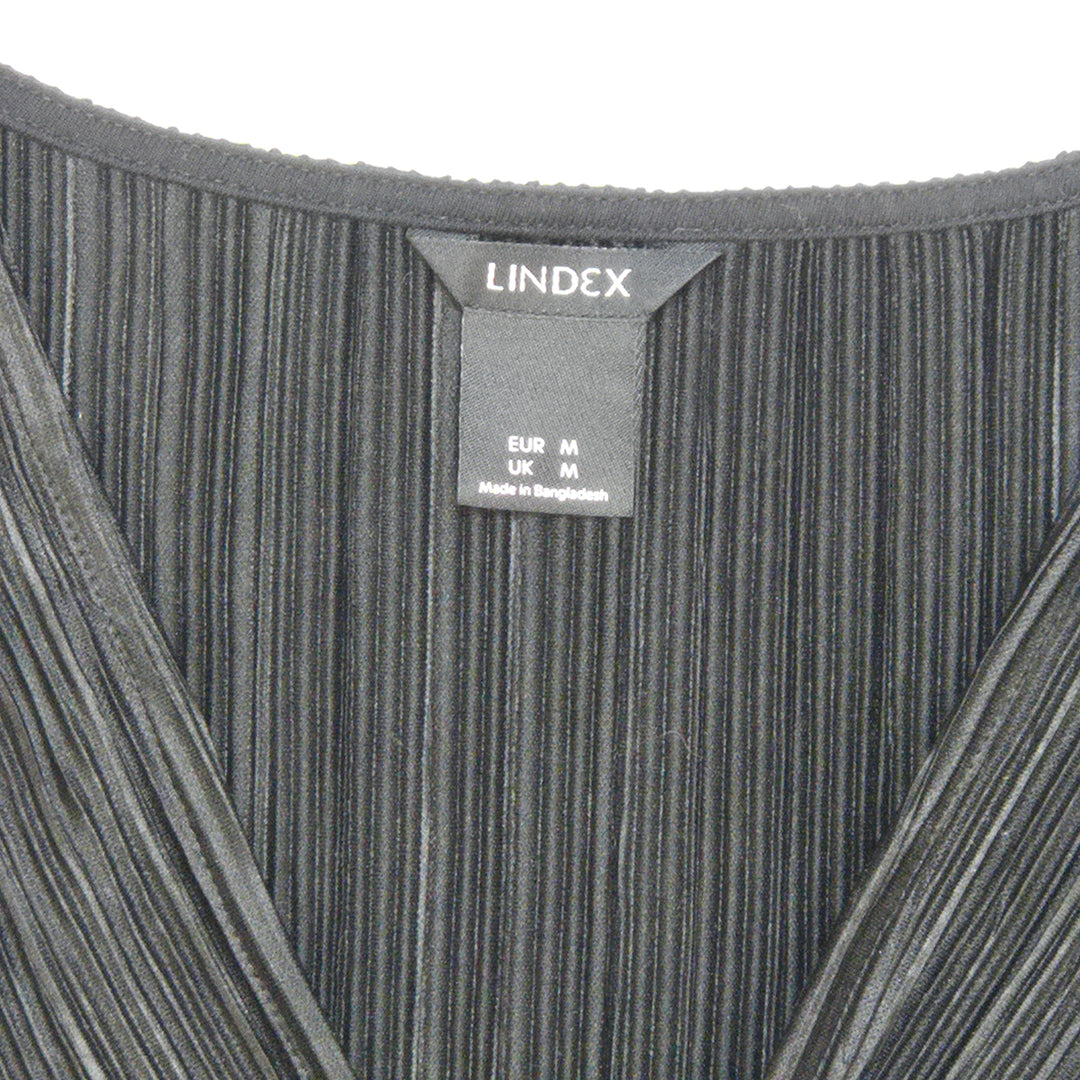 Svartgrå Lindex-topp med V-ringning