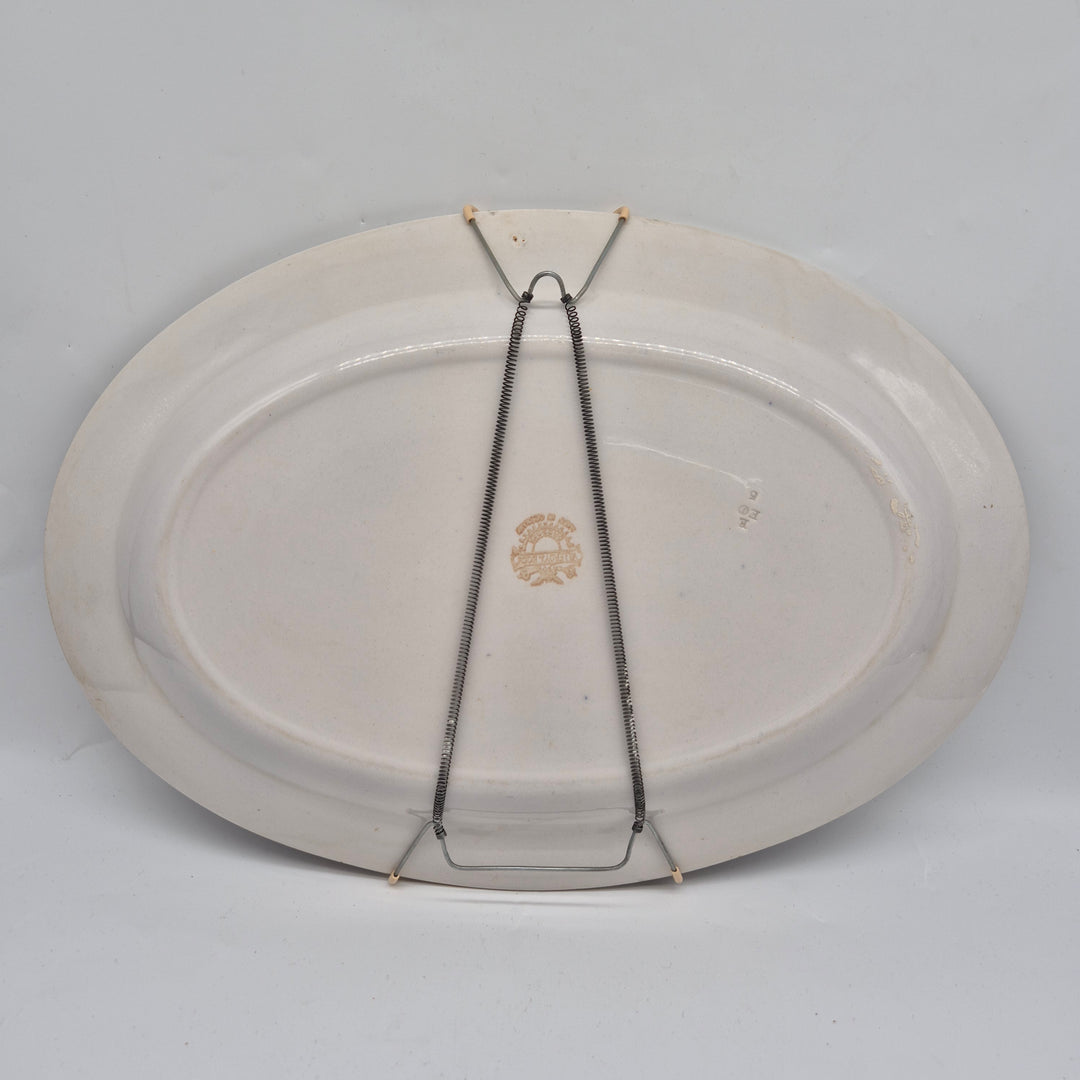 Meissen blåvit retro porslinstallrik elegant stilfull