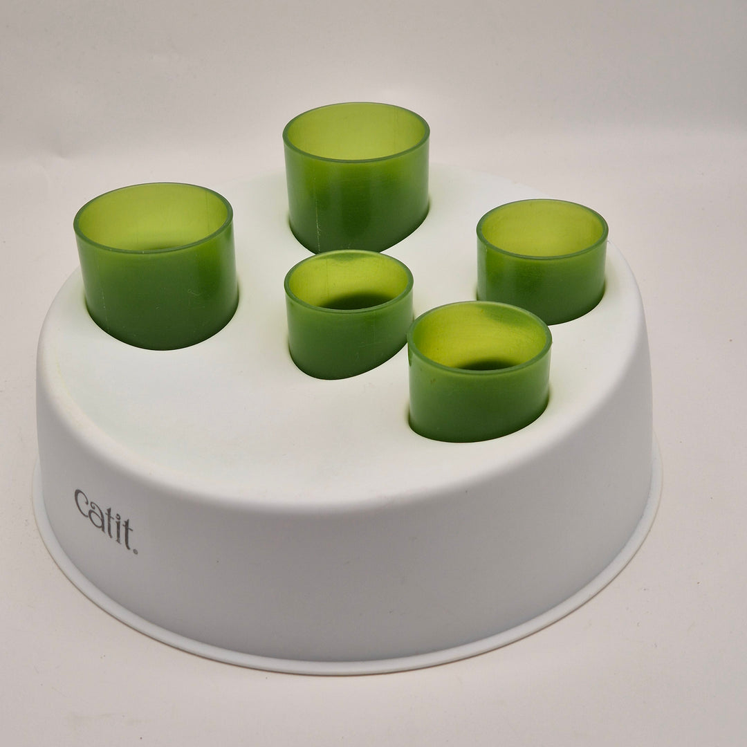 Catit kattleksak i plast vit och grön
