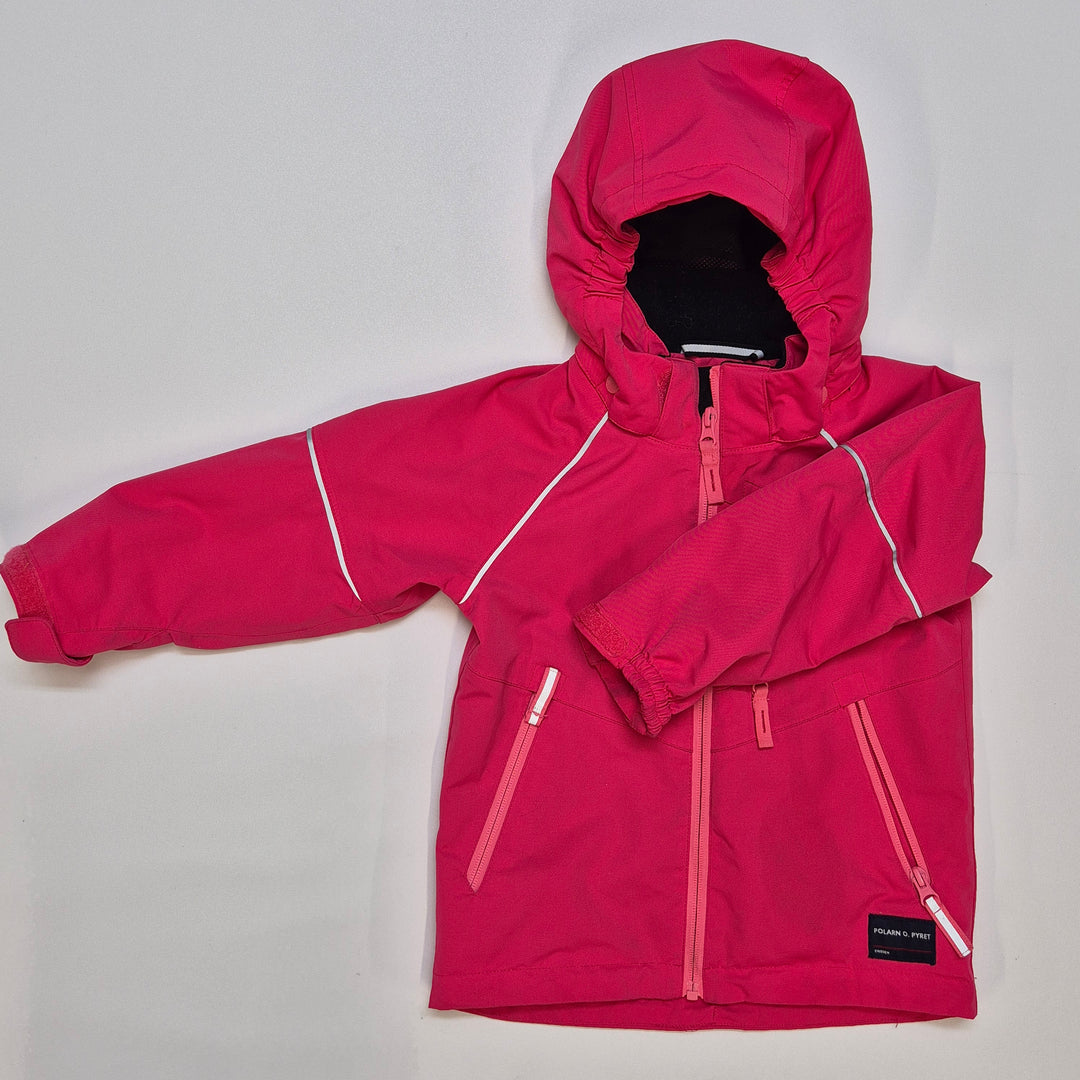 Rosa barnjacka Polarn O. Pyret hållbar