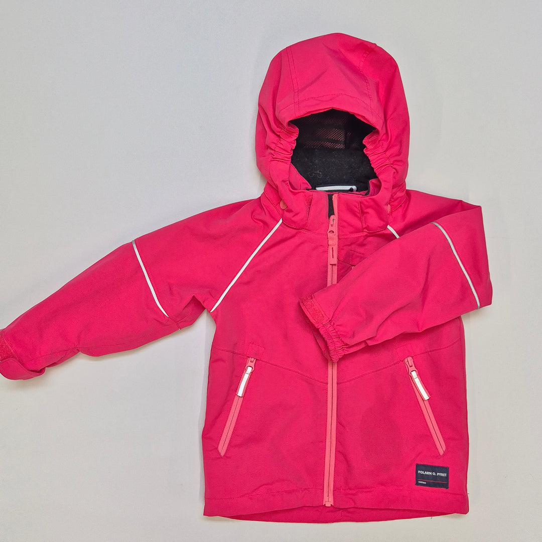 Rosa barnjacka Polarn O. Pyret hållbar