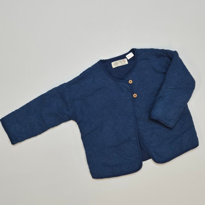 Elegant djupblå barnjacka Zara Babygirl