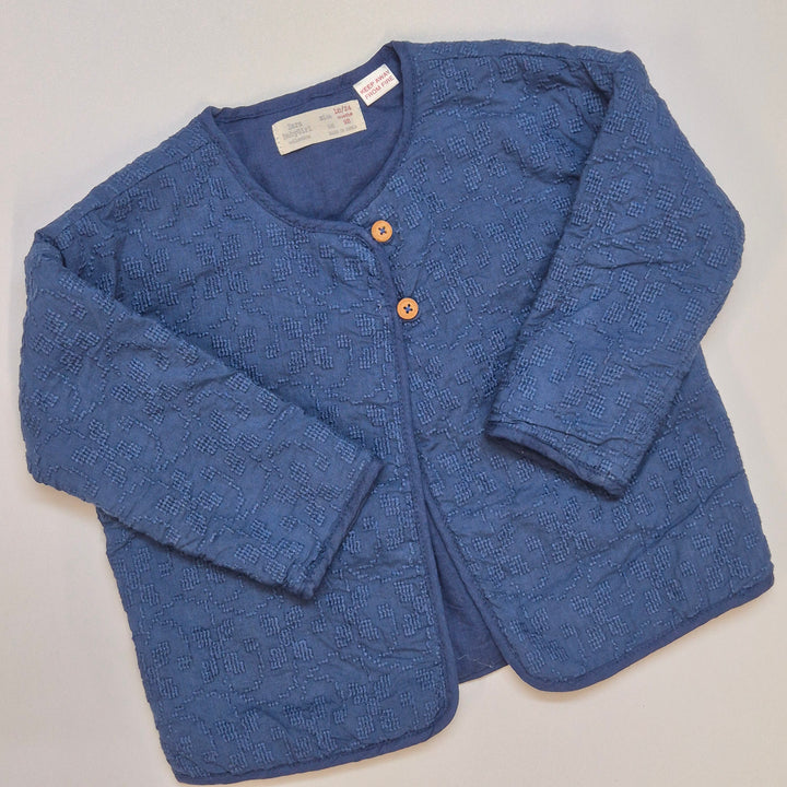 Elegant djupblå barnjacka Zara Babygirl