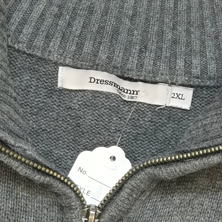 Elegant grå herrtröja Dressmann XXL