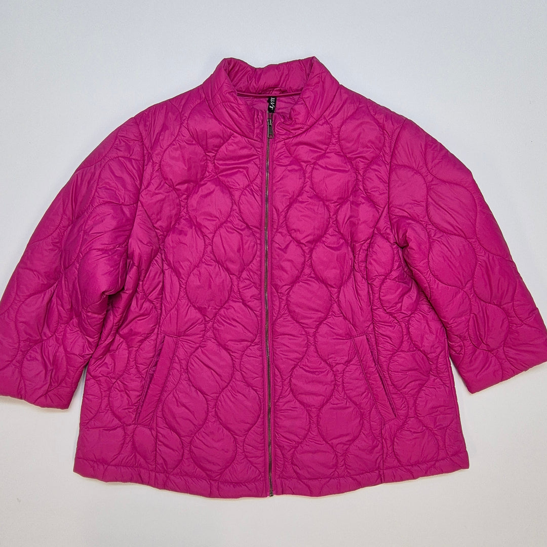 Quiltad jacka i fuchsia – L’MIX, storlek 3XL