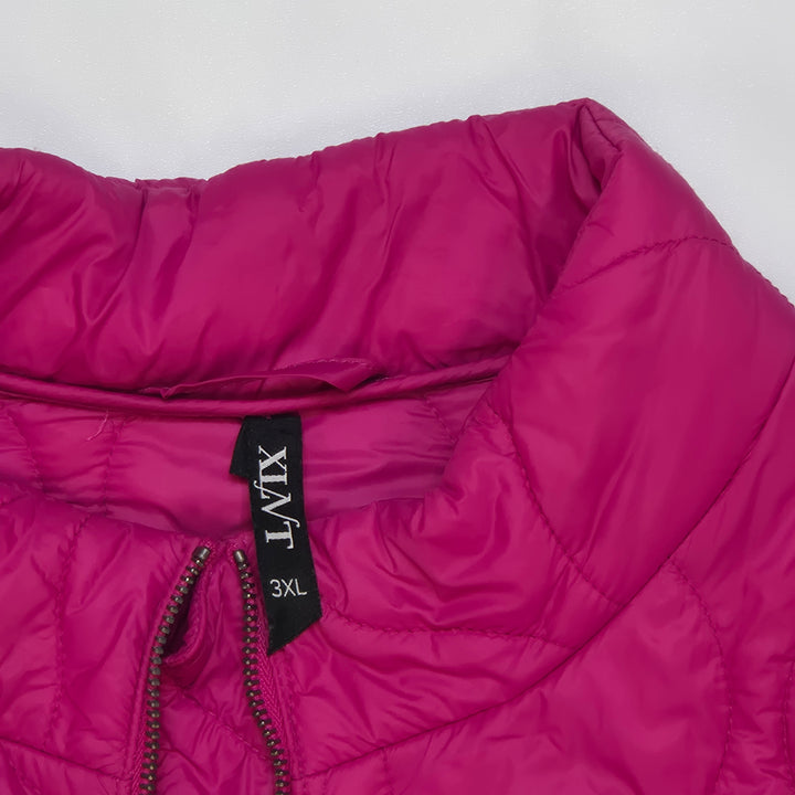 Quiltad jacka i fuchsia – L’MIX, storlek 3XL