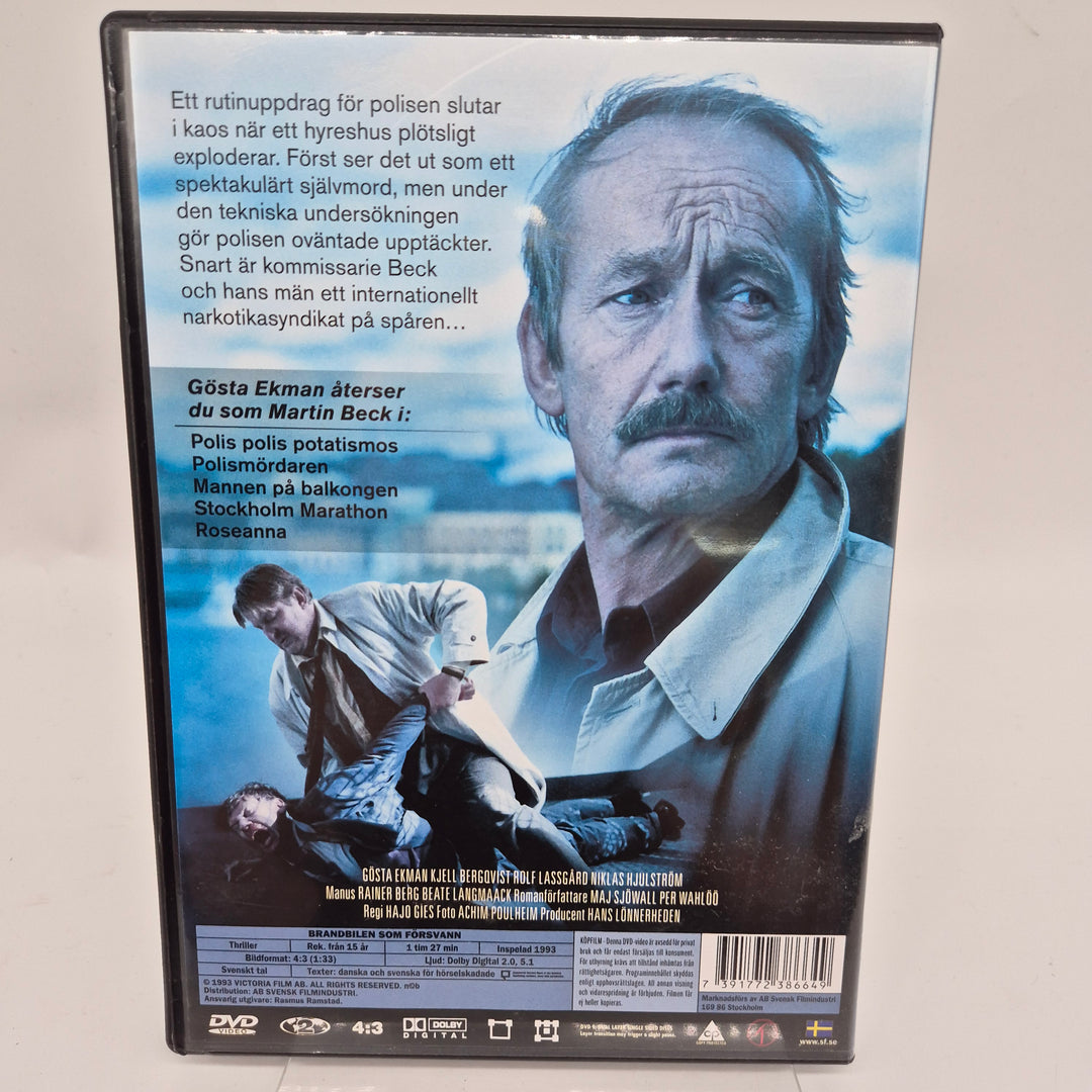 Martin Beck DVD Brandbilen som Försvann Retro