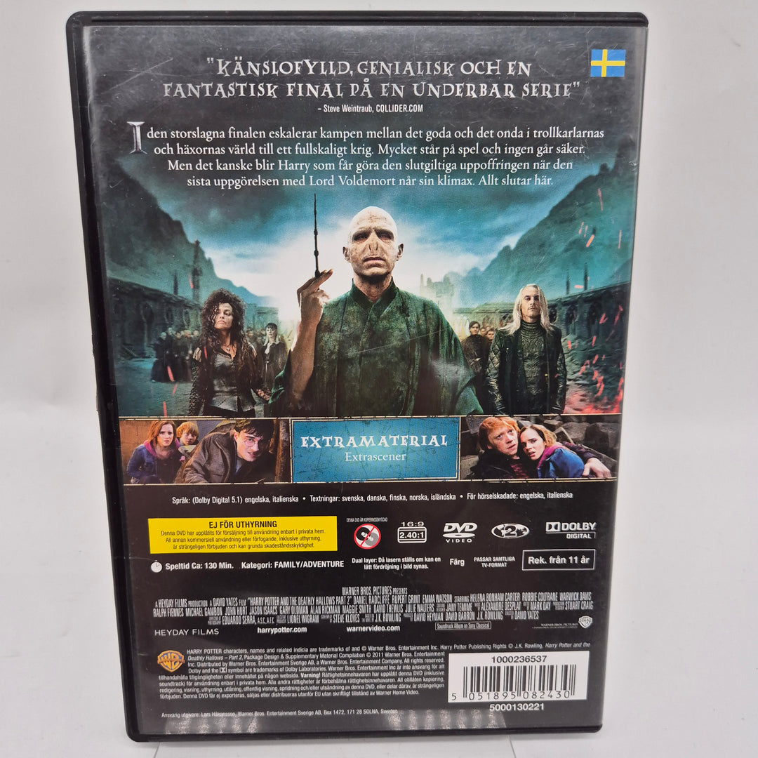 Harry Potter och dödsrelikerna del 2 DVD Warner Bros