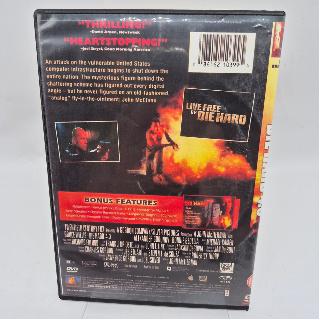 Die Hard 4.0 DVD Twentieth Century Fox