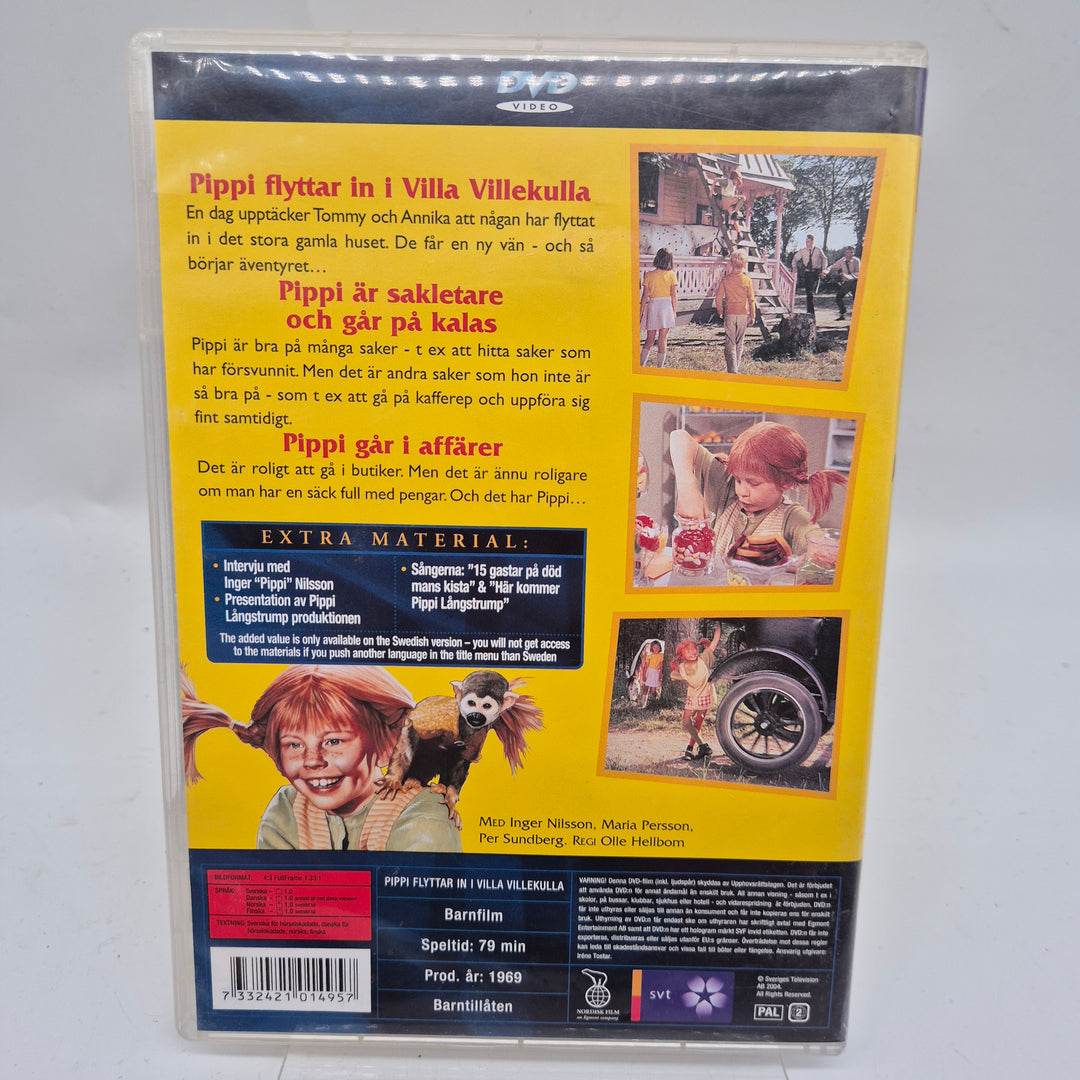 Klassisk DVD Pippi Långstrump Barnfilm Retro