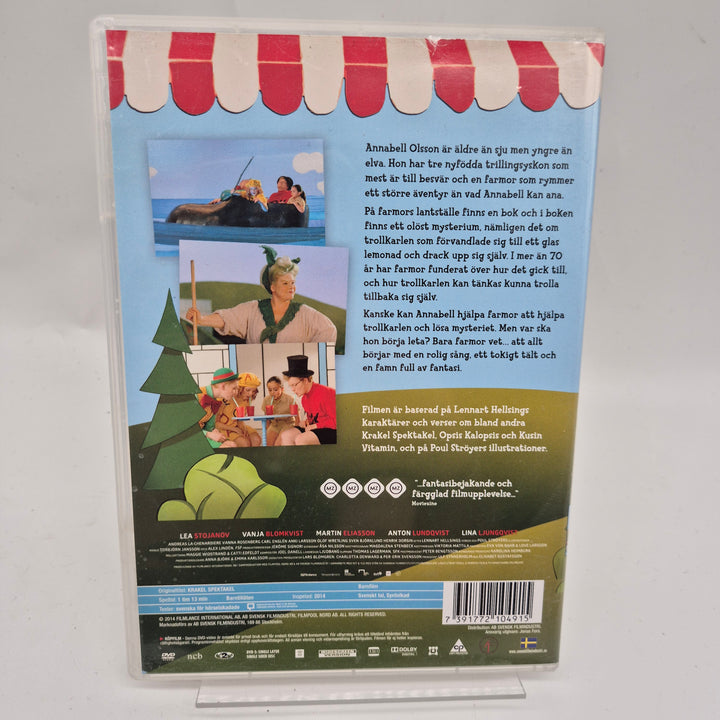 Kråkel Spektakel DVD Familjefilm Begagnad