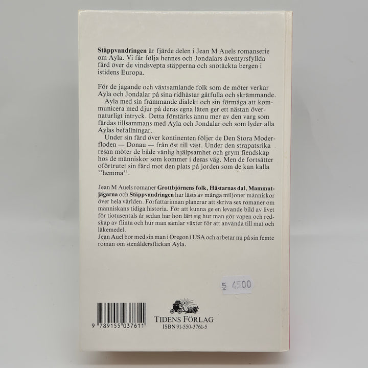 Retro Bok "Stäppvandringen" av Jean M Auel