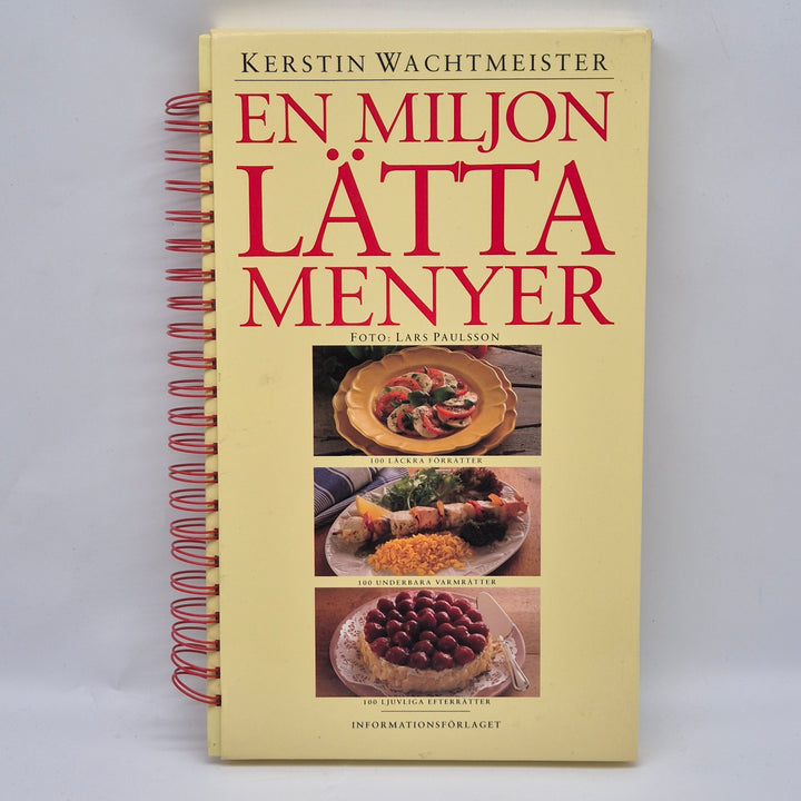 Kokbok En Miljon Lätta Menyer Spiralbunden