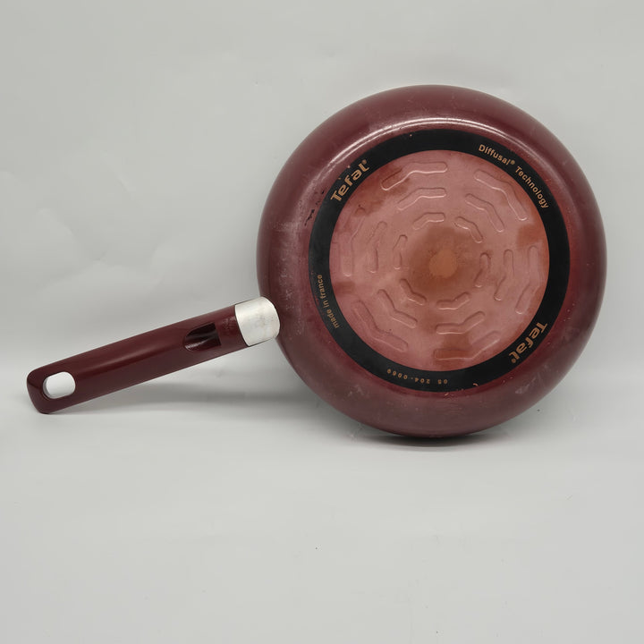 Retro Tefal stekpanna 28 cm röd handtag