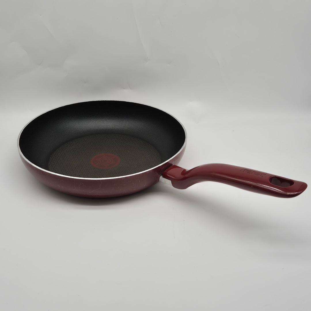 Retro Tefal stekpanna 28 cm röd handtag