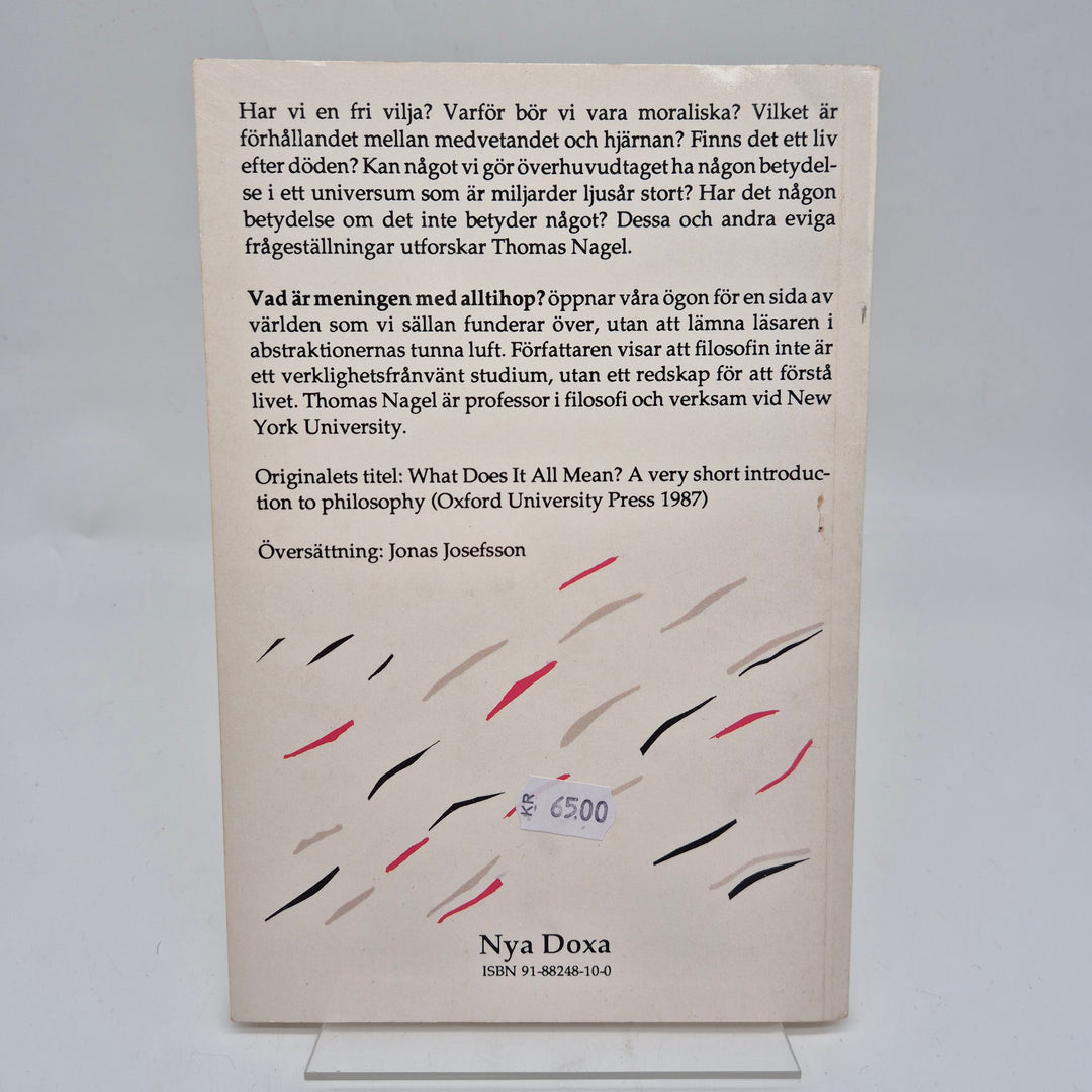 Existentialistisk Bok av Thomas Nagel Begagnad
