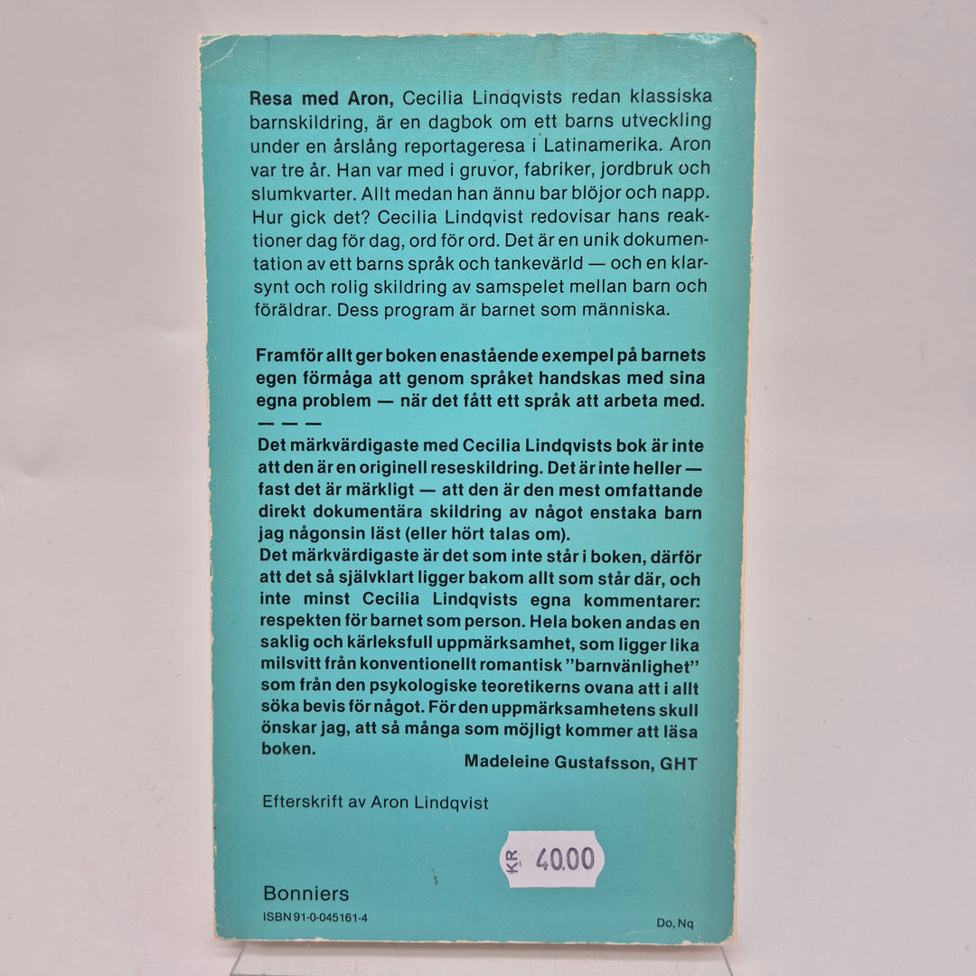 Begagnad retrobok Resa med Aron av Lindqvist