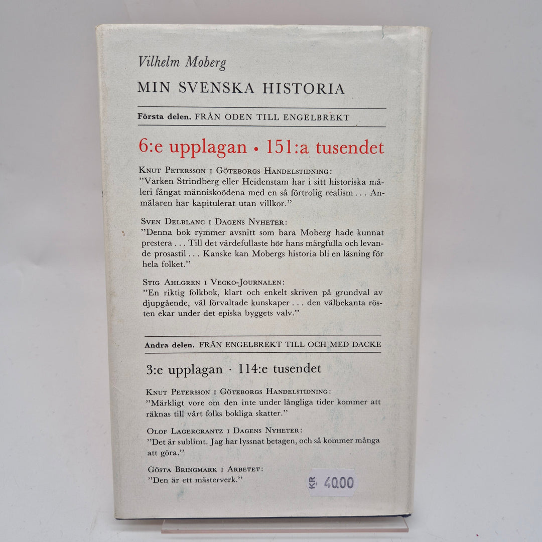 Min Svenska Historia av Vilhelm Moberg