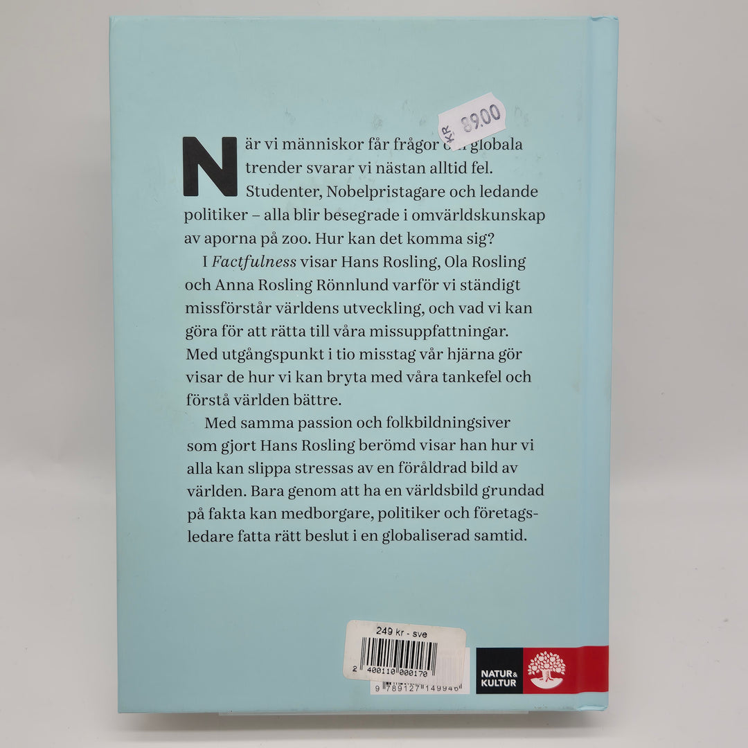 Factfulness av Hans Rosling i mycket gott skick