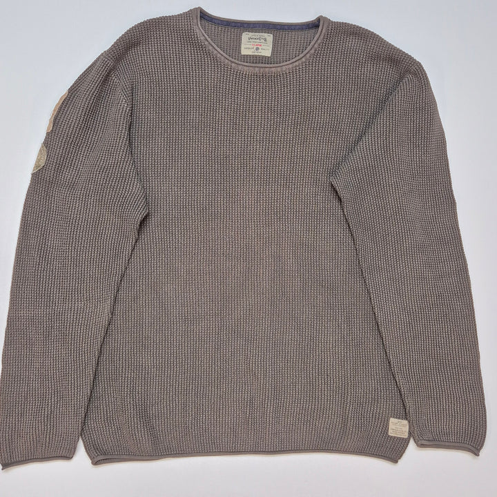 Jack & Jones grå stickad XL herrtröja vintage