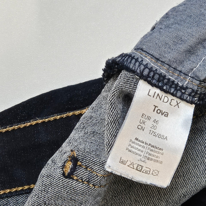 Lindex Mörkblå Designerjeans Tova, Mycket Gott Skick