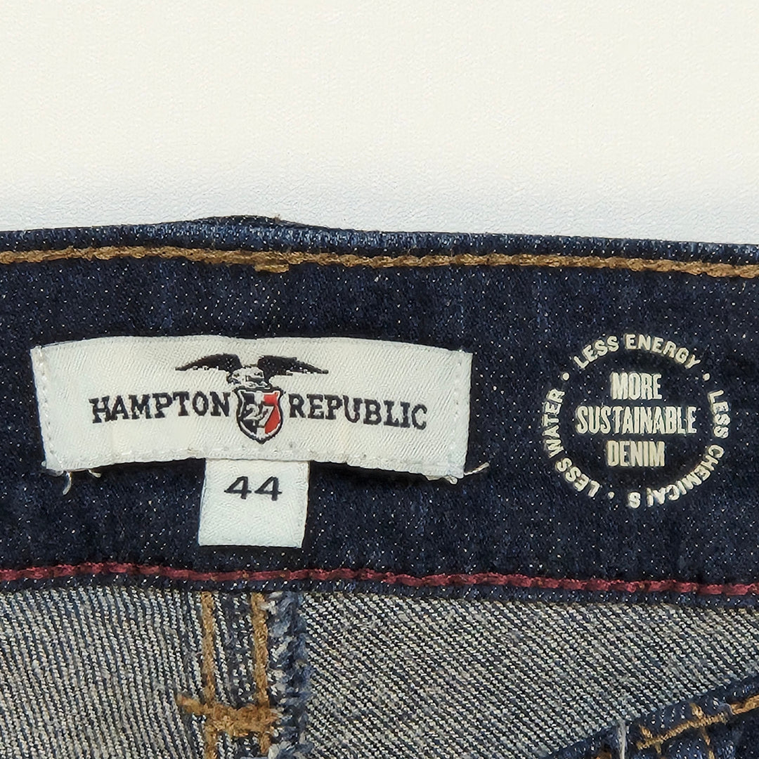 Hampton Republic Mörkblå Slim Fit Jeans Herr