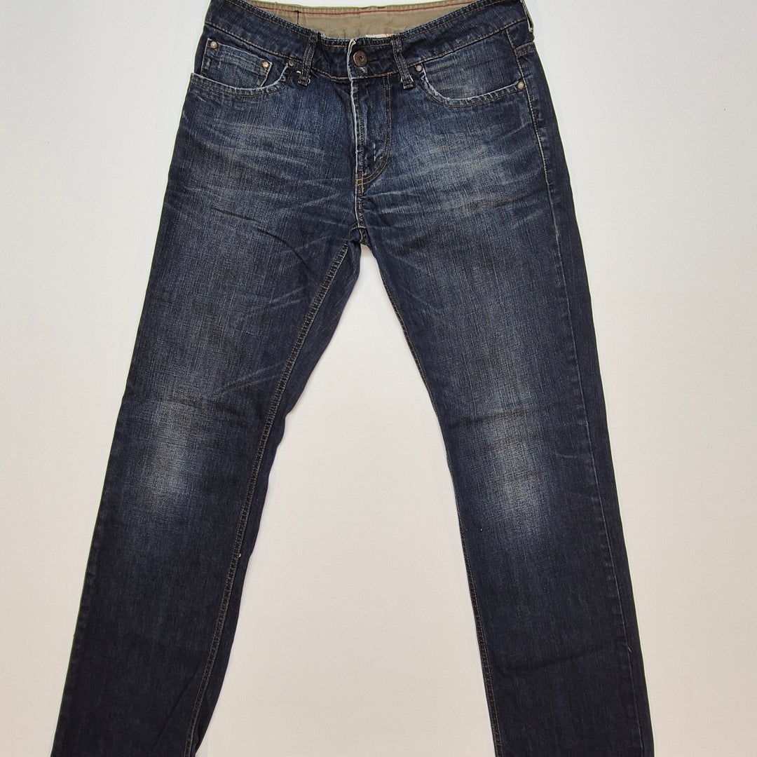 Mörkblå klassiska Zara jeans i bomull