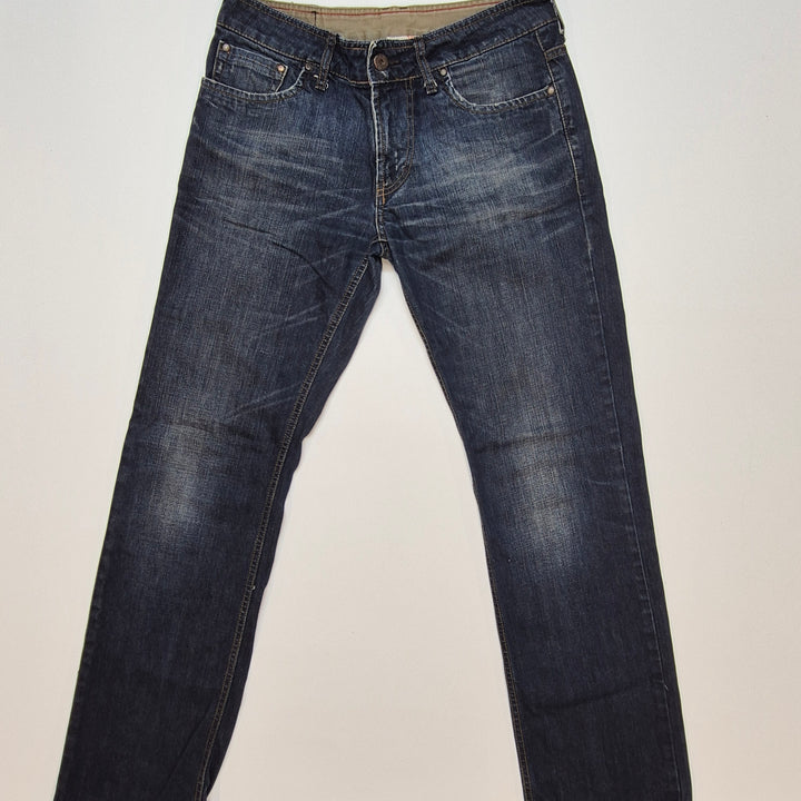 Mörkblå klassiska Zara jeans i bomull