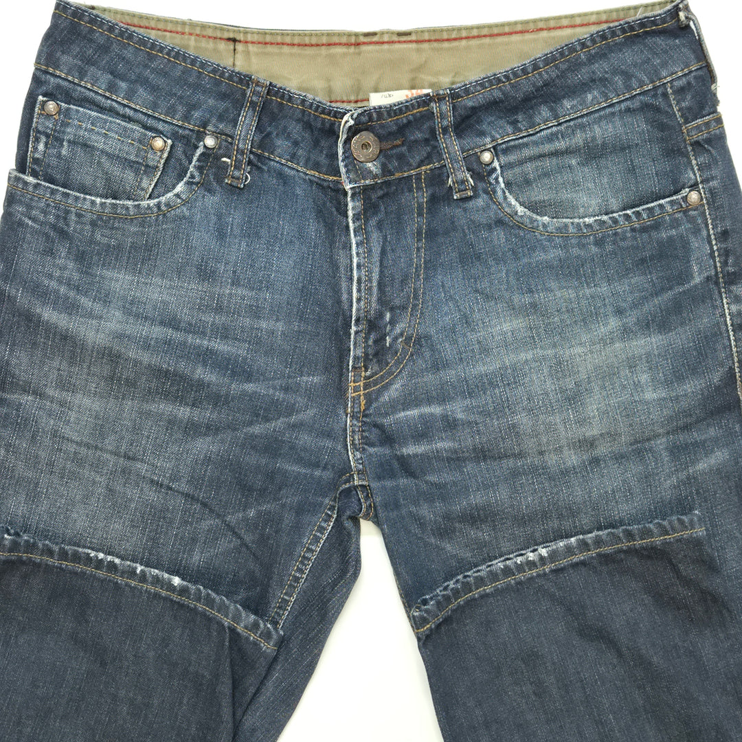 Mörkblå klassiska Zara jeans i bomull