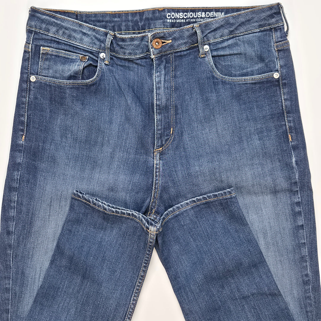 H&M Skinny Jeans Hög Midja i Denim