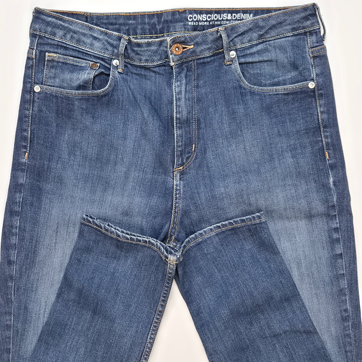 H&M Skinny Jeans Hög Midja i Denim