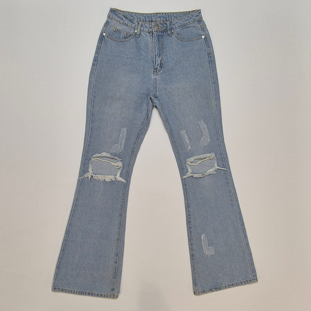 Slitna vintagejeans blå Shein XS begagnade