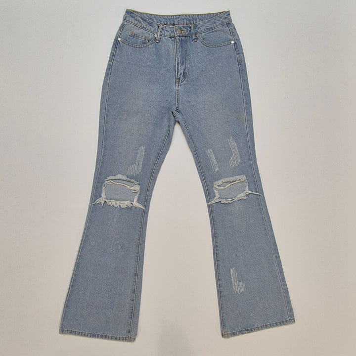 Slitna vintagejeans blå Shein XS begagnade