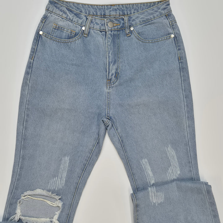 Slitna vintagejeans blå Shein XS begagnade