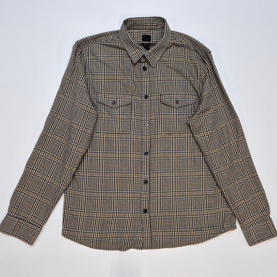 Klassisk Rutig Herrskjorta Regular Fit L