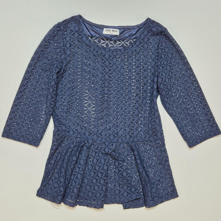 Mörkblå spetsklänning VERO MODA storlek L