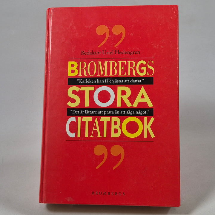 Brombergs Stora Citatbok Begagnad Klassiker