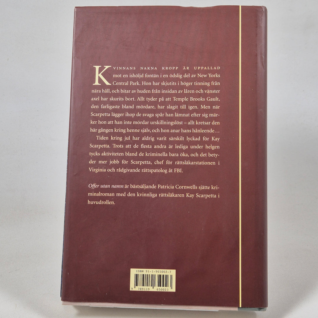 Patricia Cornwells Kriminalroman Offer utan Namn