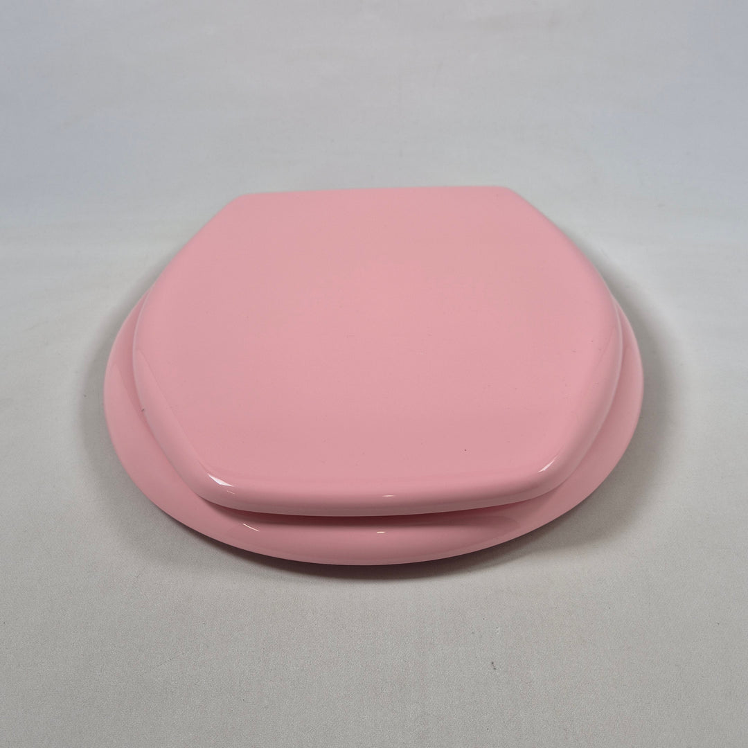 Retro rosa toalettsits i pastellfärg