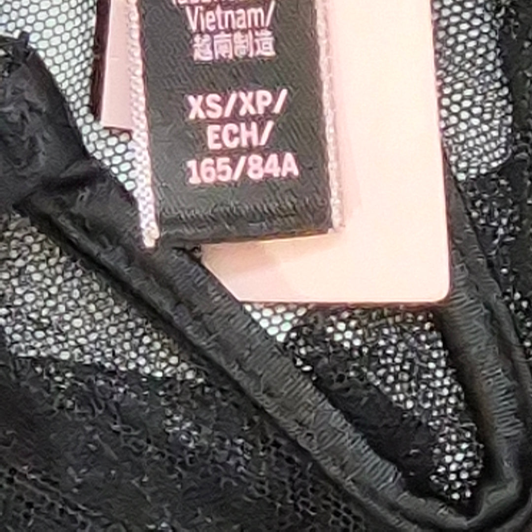 Victoria’s Secret svart spets babydoll – Storlek X